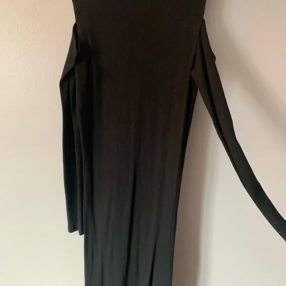 BLACK MIDI DRESS - Picture 4 of 4